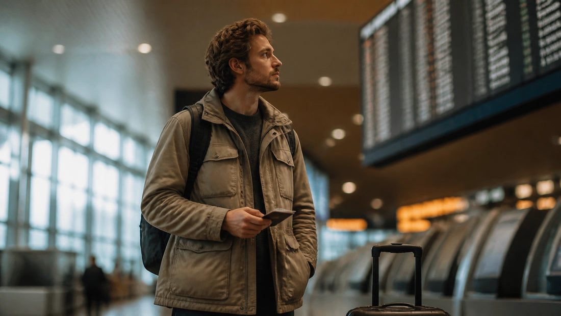 Portada tipo noticia sobre casaca viajera y ahorro de equipaje en aeropuerto