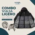 Combo Viaja Ligero: Sacón Multibolsillos + Almohada de Viaje Secreto